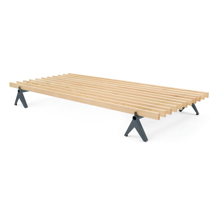 Simplon bed - 90 cm, RAL 7012 Basalt grey