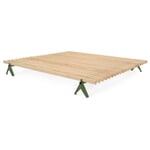 Bed Simplon 180 cm (solid wood) RAL 6011 Reseda green