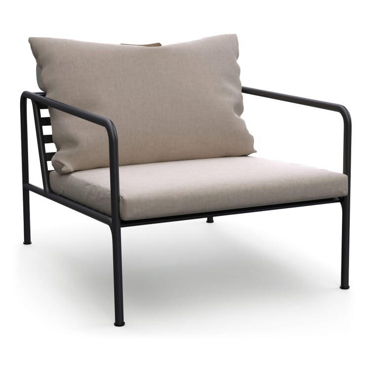 Avon lounge chair, Black / Grey