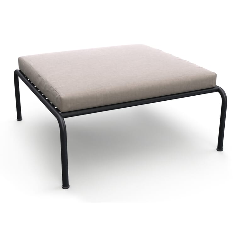 Lounge stool Avon, Black / Grey