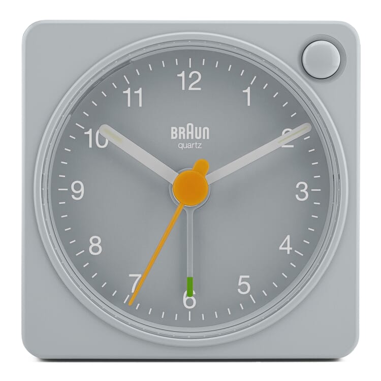 Alarm Clock Braun, analog, Grey/Grey