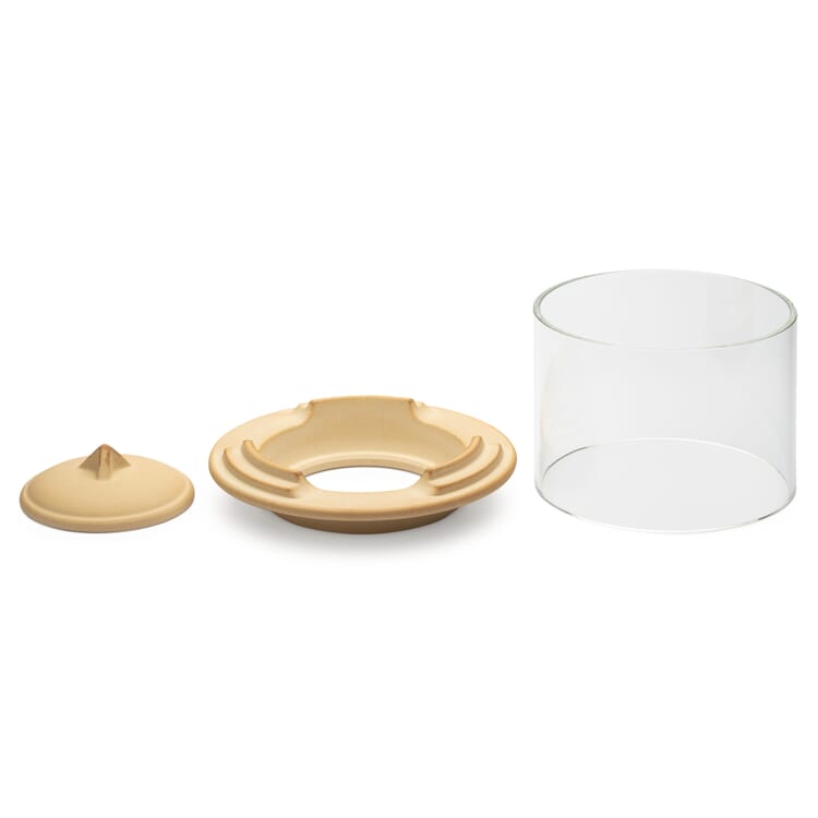 Ceramic Candle Holder for Large Schmelzfeuer®, natural