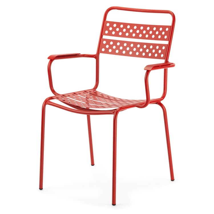 Armchair Wallis, Signal red RAL 3001