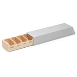 Monolith Pill Box 7 compartments Silver