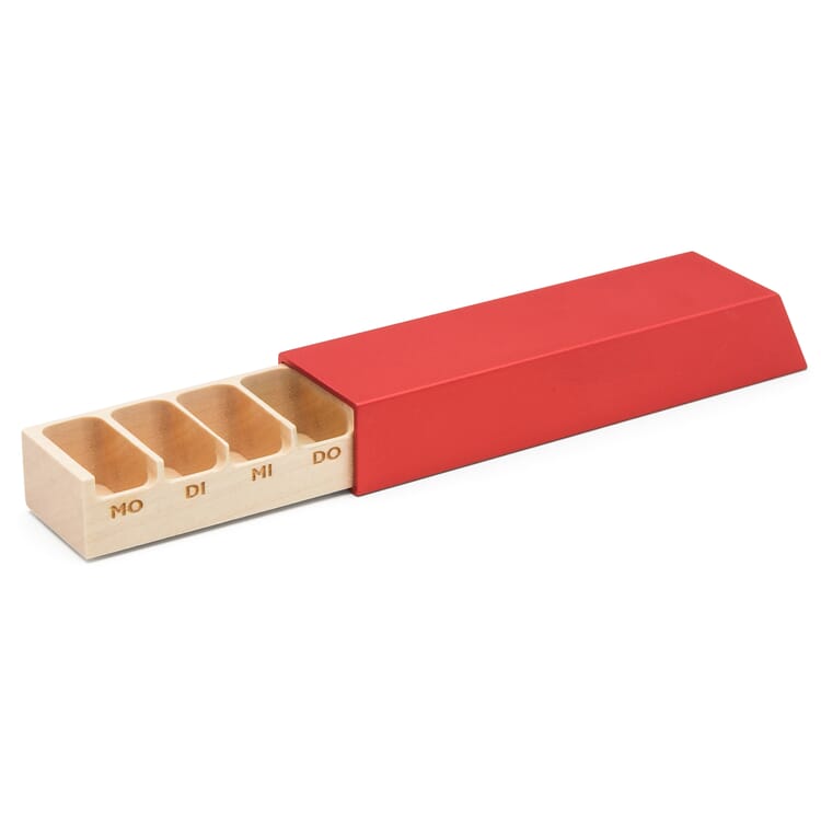 Pillendose Monolith, 7 Fächer