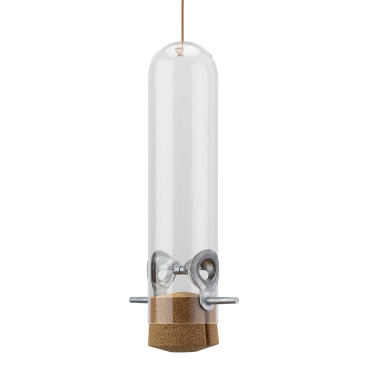 Bird feeder glass