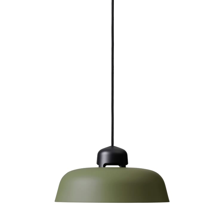Pendant light w162 Dalston s1, RAL 6003 Olive green