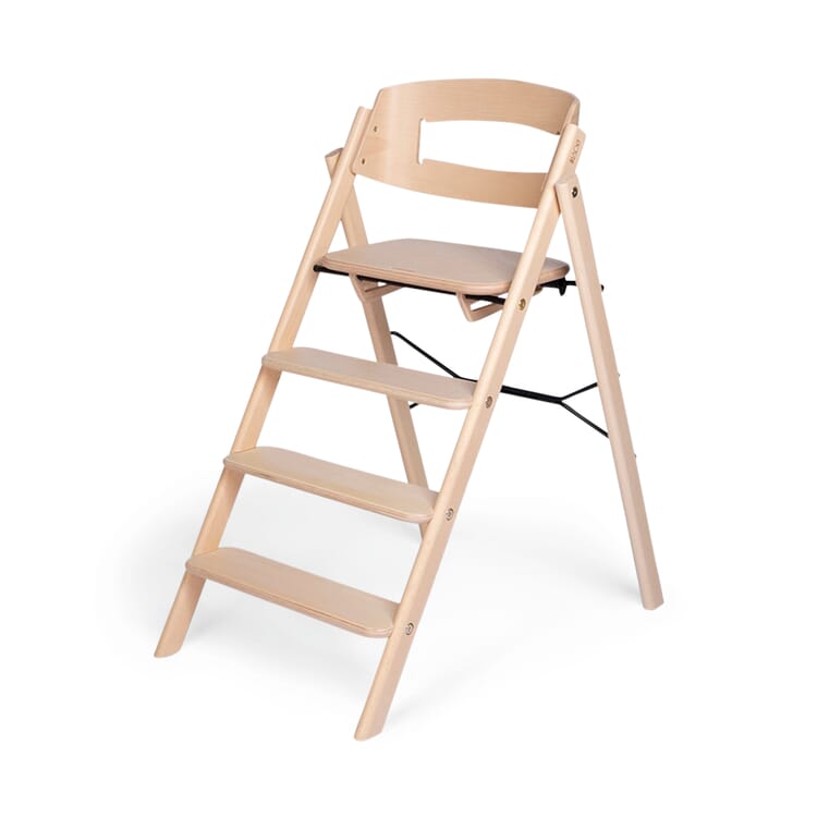 Children high chair folding, Beech, natural