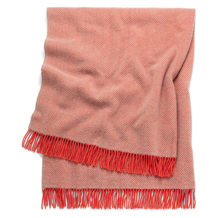 Blanket Herringbone, Coral