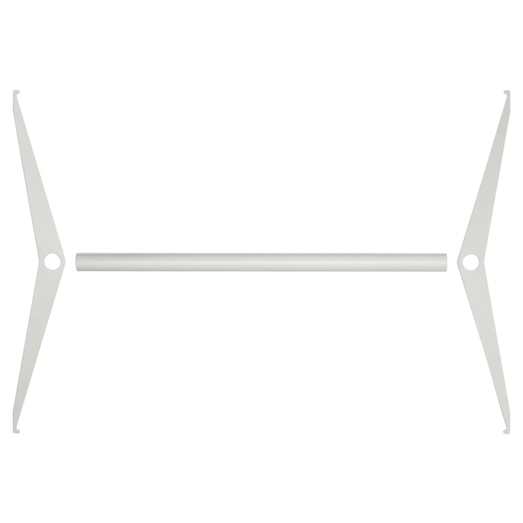 Clothes rail for wardrobe P100, RAL 7035 Light gray