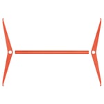 Clothes rail for wardrobe P100 RAL 2001 Red orange