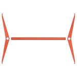 Clothes rail for wardrobe P100 RAL 2001 Red orange