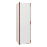 Cupboard P100 White / RAL 2001 Red orange