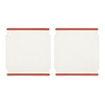 Shelf for cabinet P100 White / RAL 2001 Red orange