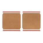 Shelf for cabinet P100 Nature / RAL 2001 Red orange