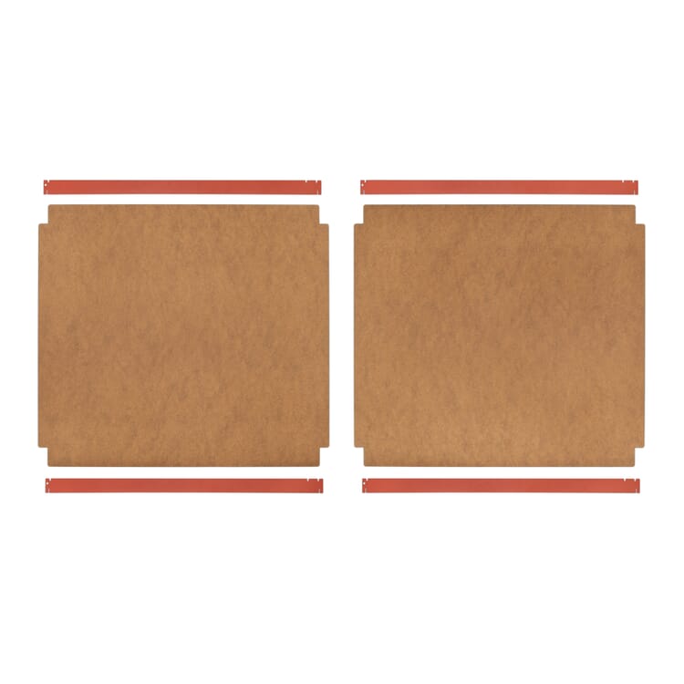 Shelf for P100 cupboard, Nature / RAL 2001 Red orange