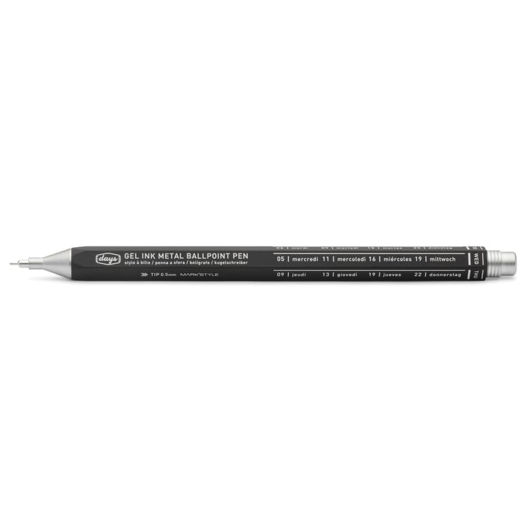 Gel roller aluminum, Black