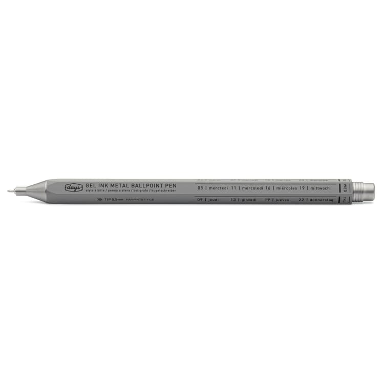 Gel roller aluminum, Gray