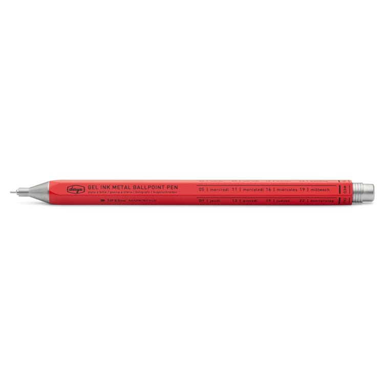 Gel roller aluminum, Red