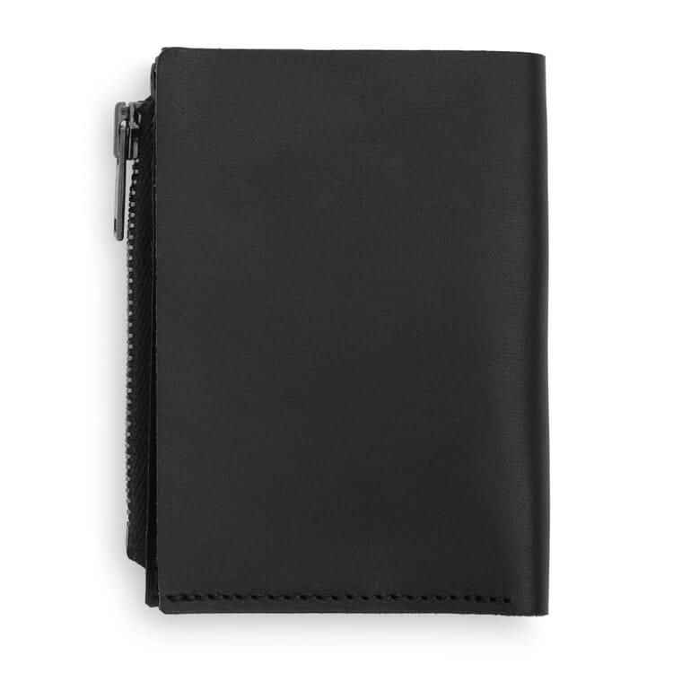 Purse Pocket Wallet Zip, Black