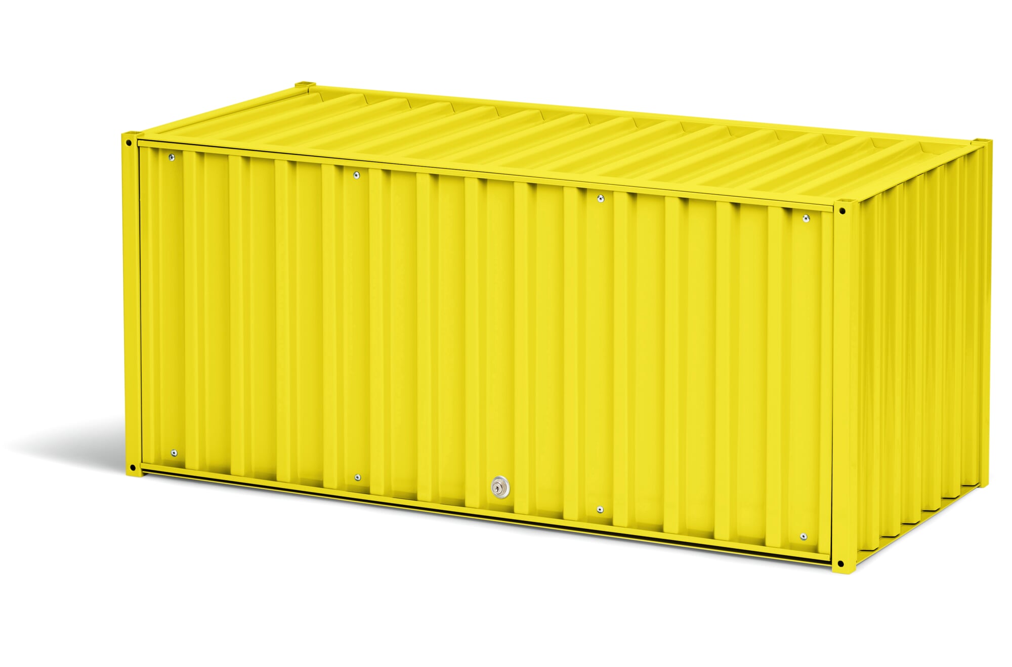Container DS, mit Schloss, RAL 1016 Schwefelgelb | MAGAZIN
