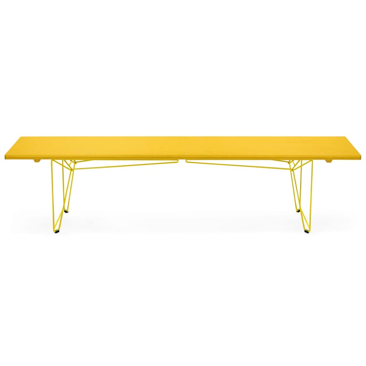 Table and bench BTB frame, RAL 1016 Sulfur yellow