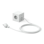 Square 1 Power Outlet Matte Gray