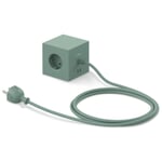 Square 1 Power Outlet Matte green