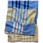 Wool blanket toffee Blue