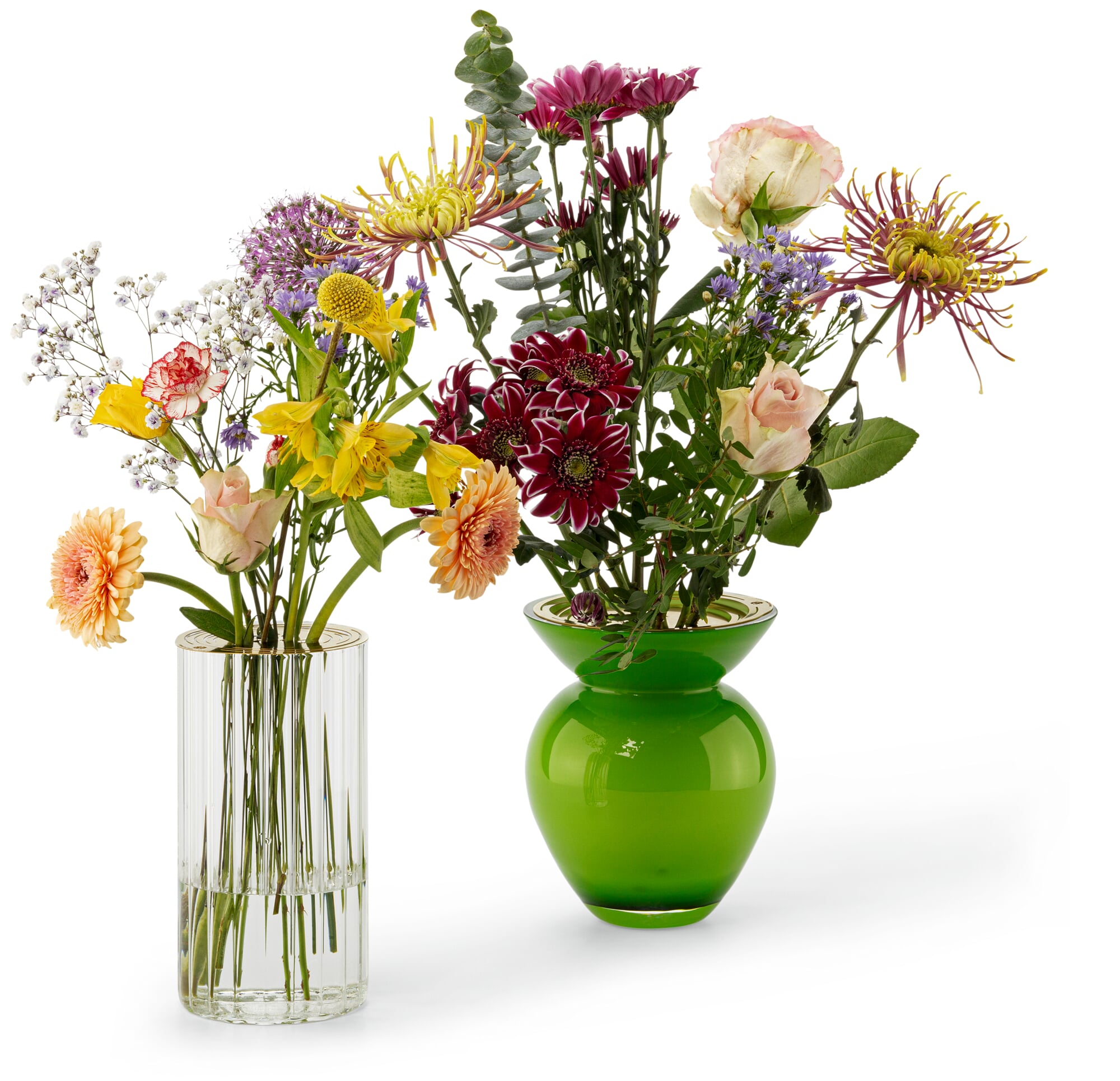 Blumenscheibe Messing für Vasen, Klein