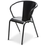 Chair Estoril RAL 9005 Jet black