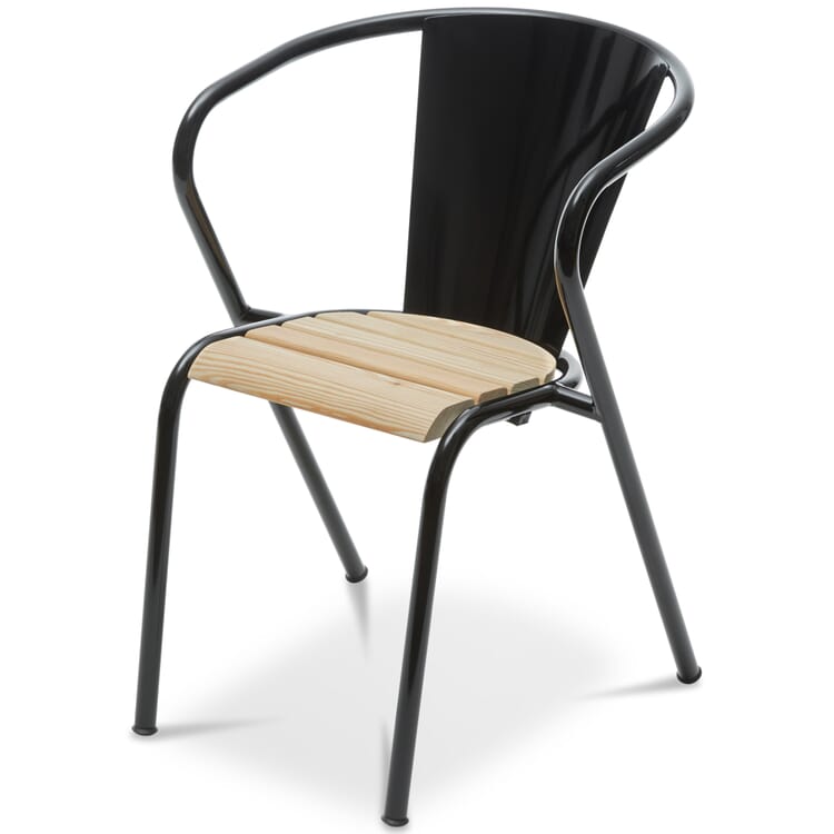 Estoril chair, wood, RAL 9005 Jet black