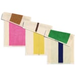 Colours on the Beach Guest Towel Pink / Blue / Brown."