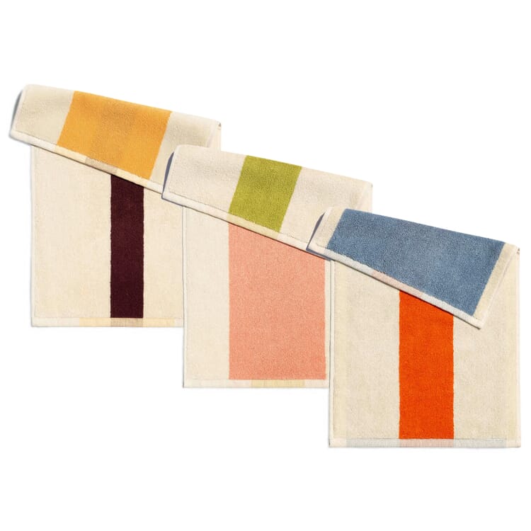 Colors on the Beach guest towel, Lime / sun yellow / light blue