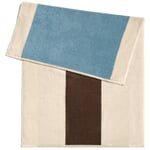 Colors on the Beach bath mat Light blue / brown