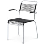 Armchair Säntis, hot galvanized Black