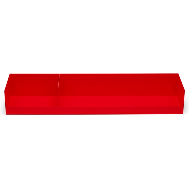 Wall shelf Boks, RAL 3024 Luminous red