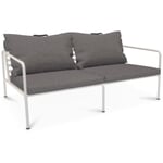 Lounge sofa Avon White / dark gray