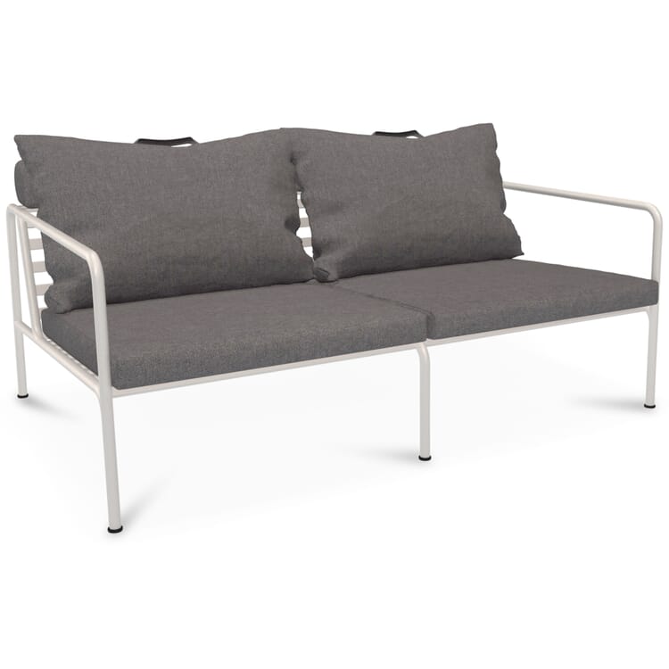 Lounge sofa Avon, White / dark gray