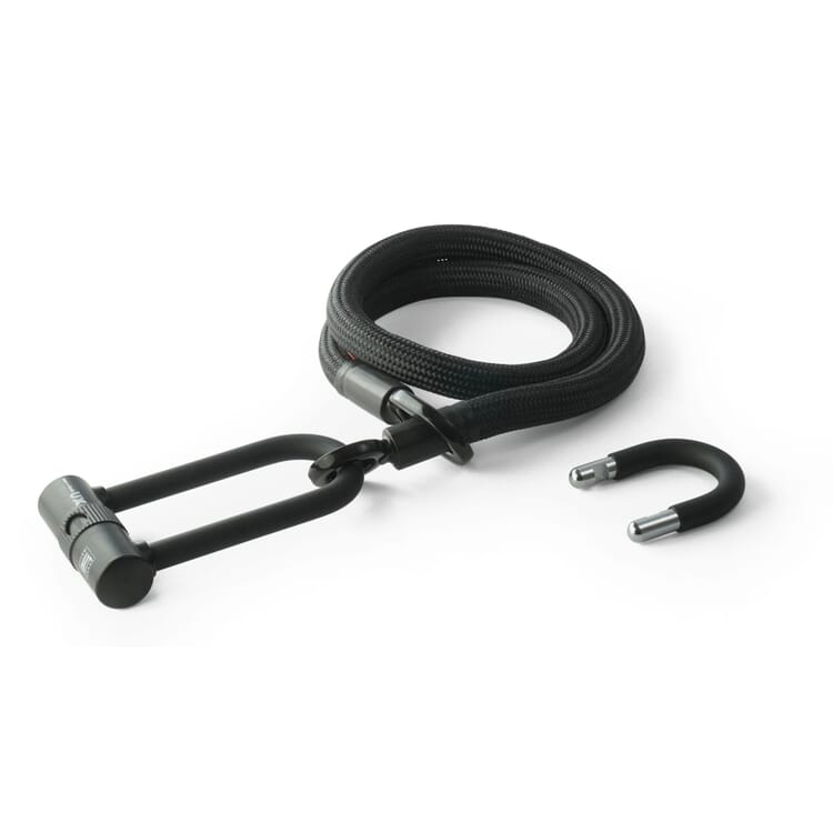 Eyelet U/X wheel lock, Black