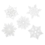 Fensterschmuck Schneeflocke 5er-Set