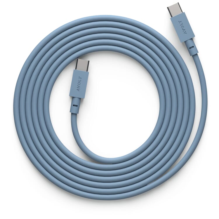 Charging cable USB-C - USB-C, Matte blue