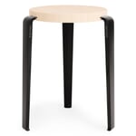 Lou stool Graphite black RAL 9011