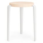 Hocker Lou Reinweiß RAL 9010