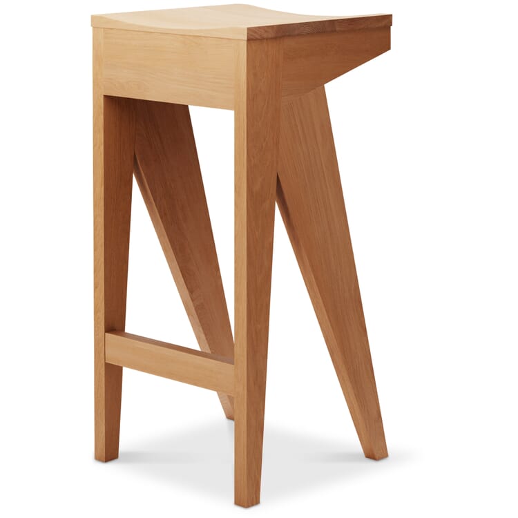 Bar stool Schulz, Oak, waxed